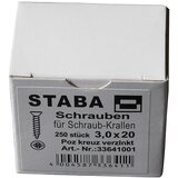 3 vijci (Promjer: mm, Duljina: 20 mm, 250 kom) Cijene