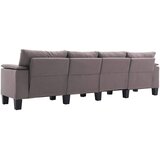 SOFA Sivo-smeđa 4 sjedala tkanina | shoptok.hr