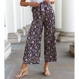 UR/CEO Black pleated floral pants Macognano | Shoptok.si