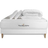 Royal Palace Bedding Kompletni paket za posteljo - Vzmetnica 200x200 cm + Vzmetnica z letvami (komplet) + 2 vzglavnika + Prevleka - George V, (21614073) | Shoptok.si