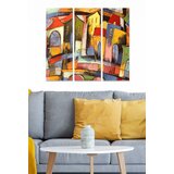 Wallity MDF1042732249 multicolor decorative mdf painting (3 pieces) | ePonuda.com