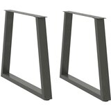  Noge blagovaonskog stola V-oblika 2 kom antracit 80x(72-73 3)cm | shoptok.hr