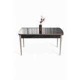 Hanah home trpezarijski sto nira black marble chrome Cene
