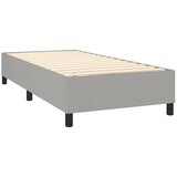 Box spring krevet s madracem svjetlosivi 90x190 cm od tkanine | shoptok.hr