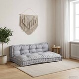  Jastučić za paletni kauč 2 pcs Siva 120 x 80 x 38 cm Tkanina | shoptok.hr