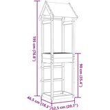  Igraći Toranj Smeđa 52,5 x 46,5 x 195 cm Solidno Douglas Drvo | shoptok.hr