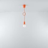  Sollux SL.0584 - Luster na sajli DIEGO 1xE27/60W/230V narandžasta | Eponuda.com