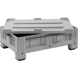 Cemo Skladiščni in transportni zaboj iz PE za akumulatorje, model S, teža polnjenja 300 kg, ŠxGxV 1200 x 800 x 400 mm | Shoptok.si