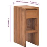  Noćni ormarić 20 x 35 x 50 cm od masivne tikovine | shoptok.hr
