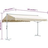  Samostojeća tenda 600 x 300 cm krem | shoptok.hr