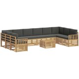  Set vanjskih sofa 8 kom. Bijela i Antracit Poliester | shoptok.hr
