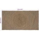  Tepisi za područja Siva 80 x 150 cm Juta | shoptok.hr