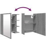 vidaXL Kopalniško ogledalo siva sonoma 62,5x20,5x64 inženirski les | Shoptok.si