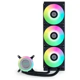 Komplet za tekočinsko hlajenje AIO Liquid Cooler GA II Lite 360 RGB, ARGB, črn