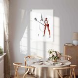  Slika - Female Golfer With the Eiffel Tower in the Background - Illustration 40x60 Premium Print | shoptok.hr