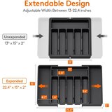 LIFEWIT raztegljiv organizator za jedilni pribor z 8 predelki | Shoptok.si