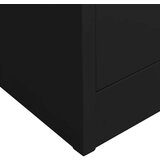 vidaXL uredski ormarić crni 90 x 40 x 180 cm čelični | shoptok.hr