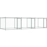  Kavez za pse s vratima sivi 6 x 2 x 1 5 m od pocinčanog čelika | shoptok.hr