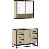 vidaXL 2-dijelni set kupaonskog namještaja boja hrasta sonome drveni | shoptok.hr