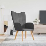  Stolica za opuštanje tamnosiva od tkanine | shoptok.hr