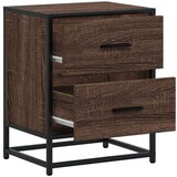 vidaXL Nočna omarica 2 kosa rjavi hrast 40x31x50 cm inženirski les | Shoptok.si