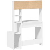  Stol s policama bijeli 100x45x140 cm izrađeno drvo | shoptok.hr