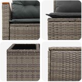  Set sofe 6 kom. Siva i tamno siva Poli Rattan i čelik | shoptok.hr