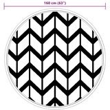 Vanjski tepih ARAKIL sivi Ø 160 cm PP | shoptok.hr