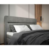 MID.YOU POSTELJA Z VZMETNICO 140 cm x 200 cm , les, tekstil, leseni material siva | Shoptok.si
