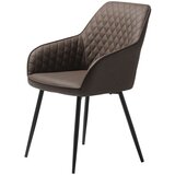 Unique Furniture Smeđa blagovaonska stolica od umjetne kože Milton – | shoptok.hr