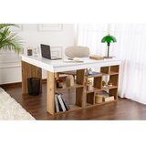 Hanah home radni sto vesper white atlantic pine cene