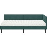  Kotni okvir postelje z matrico Drugo 2 pcs Zelena Žamet, (5000123956) | Shoptok.si