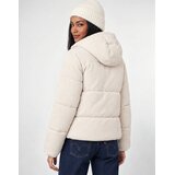 JDY VITA CORD SHORT HOOD PUFFER Bež Slike