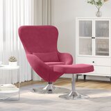 vidaXL jajčna stolica z naslonjalom vino rdeče žamet | Shoptok.si
