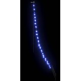  LED Božićno drvce s zemljanim klinovima Plava 182 cm Metal | shoptok.hr