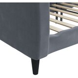  Raztegljiva postelja temno siva 80x200 cm žamet | Shoptok.si