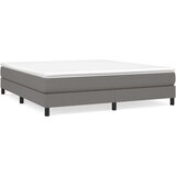 Box spring postelja z vzmetnico temno siva 180x200 cm blago, (20725022) | Shoptok.si