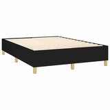  s oprugama i madracem crni 140x200 cm od tkanine | shoptok.hr