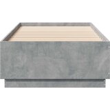  Krevetna konstrukcija s LED svjetlom Betonska siva 80 x 200 cm | shoptok.hr