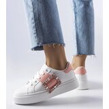 Gemre White sneakers decorated with a pink buckle Ike | Shoptok.si
