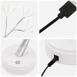 Mini božićno drvce u obliku zvjezdanog praska 2 kom. Srebrna | shoptok.hr
