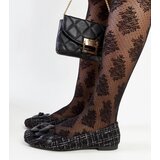 Gemre Black ballet flats with decorative flower Mateja | shoptok.hr