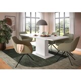 MID.YOU Raztegljiva Miza Marlon, Bela, 150-190x90cm | Shoptok.si