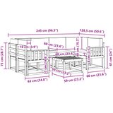  Set vanjskih sofa 7 kom. Prirodna i svijetlo siva | shoptok.hr