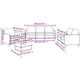  4-dijelni set sofa s jastucima crni od tkanine | shoptok.hr