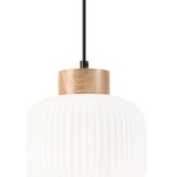 Viseći luster na sajli HARMONY 1xE27/15W/230V prečnik 20 cm bela/hrast | Eponuda.com