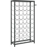  Za vino za 45 boca crni 54 x 18 x 100 cm kovano željezo | shoptok.hr