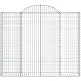  Obokane gabion košare 2 kosa 200x30x160/180 cm pocinkano železo | Shoptok.si