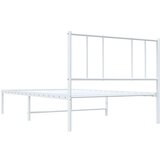 Metalni okvir za krevet s uzglavljem bijeli 90 x 190 cm | shoptok.hr