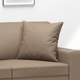  Ukrasni jastuci 2 kom boja cappuccina 40x40 cm od umjetne kože | shoptok.hr